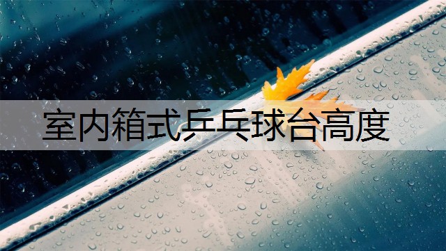 室内箱式乒乓球台高度